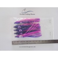 Squid Skirt Lure - 3.5 inch - Blue purple - 5 pack